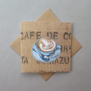 Coffee Cup Greetings Card